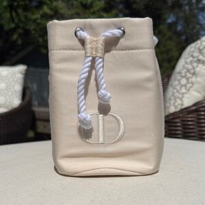Dior Cream Cosmetic Bag